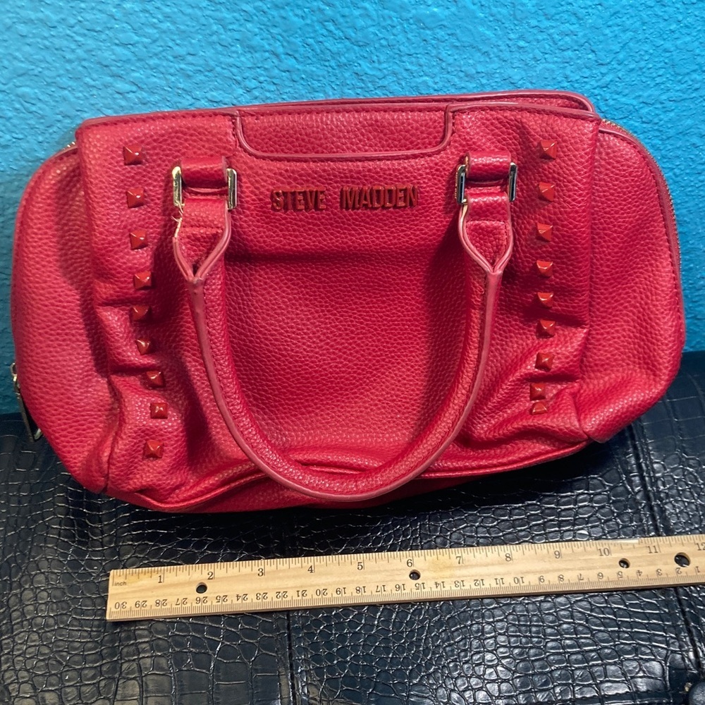 EUC Steve‎ Madden Bold Red Satchel